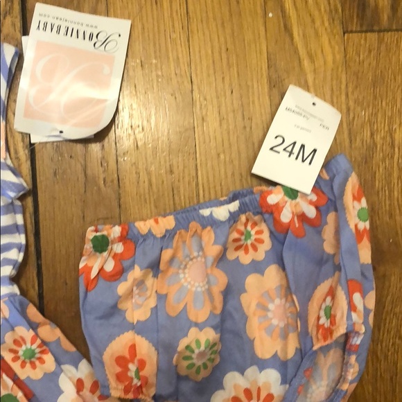 Bonnie Baby Spring Dress and Bloomers Size 24 M - Picture 3 of 4